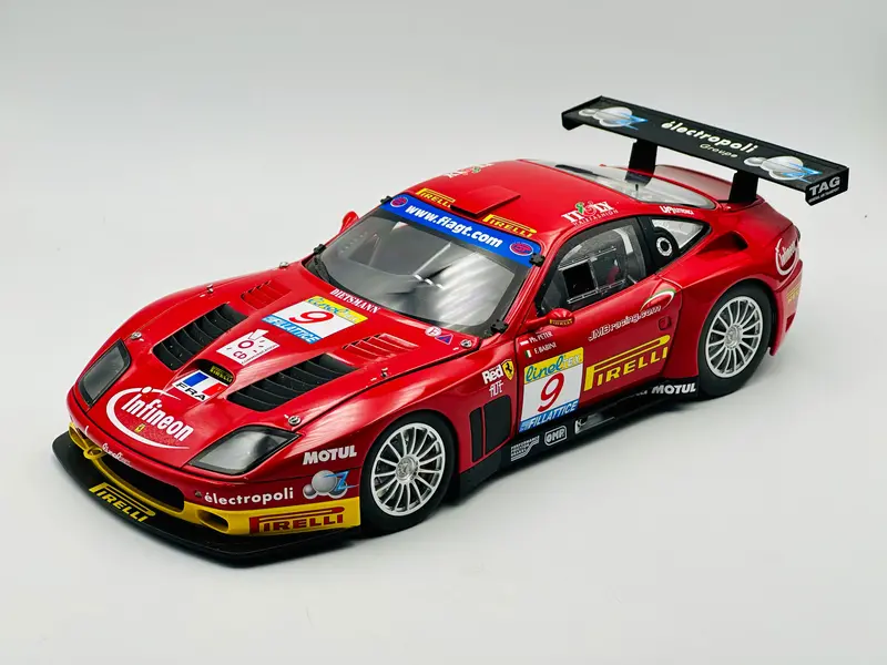 1:18 2003 Fabio Babini/Philipp Peter Estoril -- #9 Ferrari 575 Gtc -- Kyosho 1