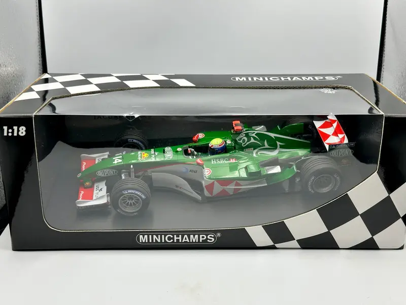 1:18 2004 Mark Webber -- #14 Jaguar Racing R5 -- Minichamps 1