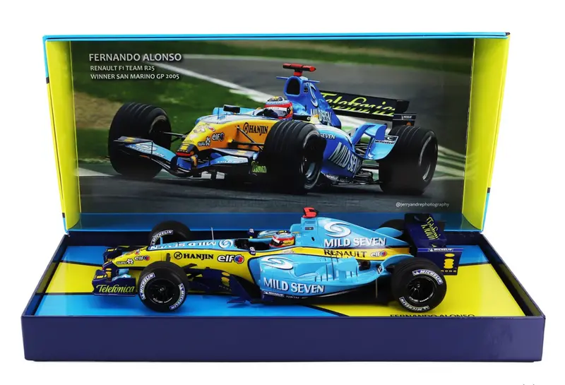 1:18 2005 Fernando Alonso -- San Marino Gp Winner -- Minichamps F1 1