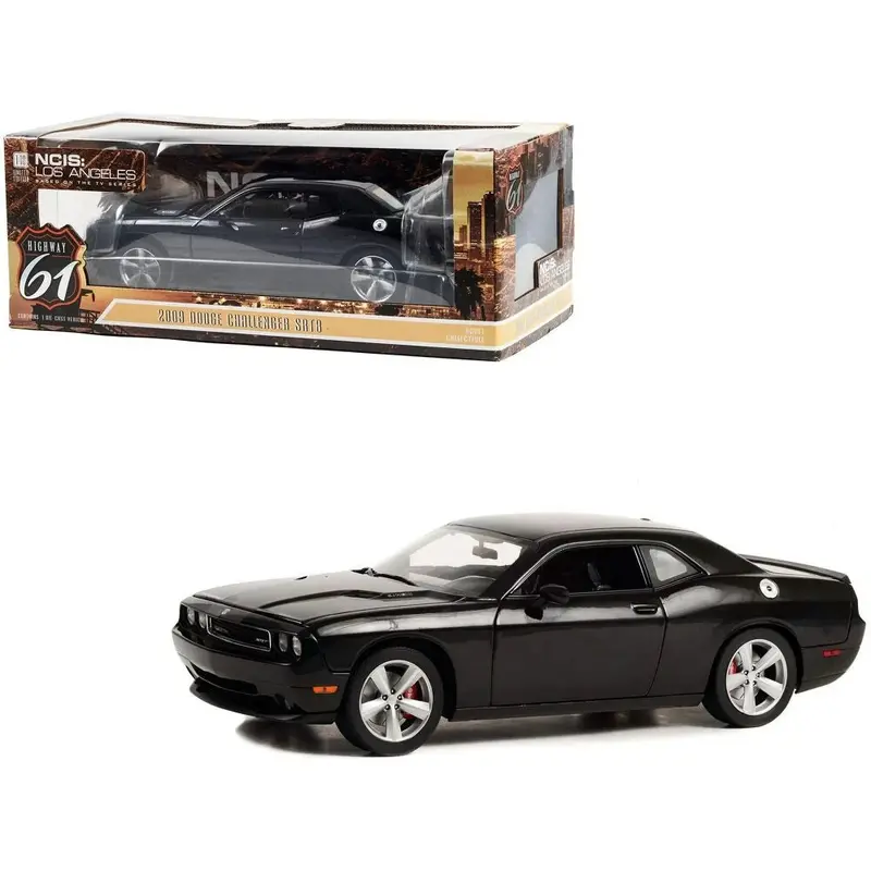 1:18 2009 Dodge Challenger Srt8 -- Ncis Black -- Greenlight/Highway 61 1