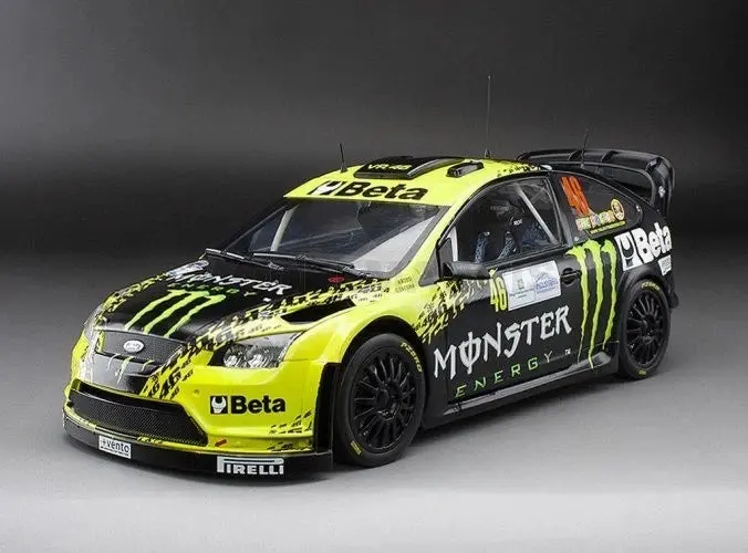 1:18 2009 Valentino Rossi -- Rally Monza -- #46 Ford Focus Rs Wrc -- Sunstar 1
