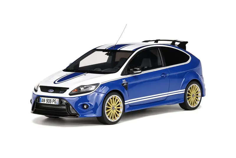 1:18 2010 Ford Focus Rs Mk2 Lemans Tribute -- Blue/White -- Ottomobile 1