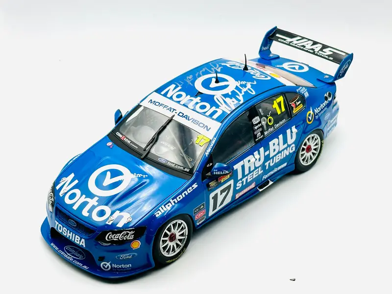1:18 2012 Bathurst Dick Johnson Tru-Blu Retro *Signed* -- Moffat/Davison -- Apex 1