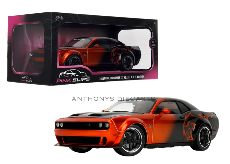 1:18 2015 Dodge Challenger Srt Hellcat Redeye - Orange/Black -- Jada: Pink Slips 1