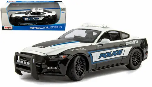 1:18 2015 Ford Mustang Gt 5.0 -- Police Car -- Maisto 1