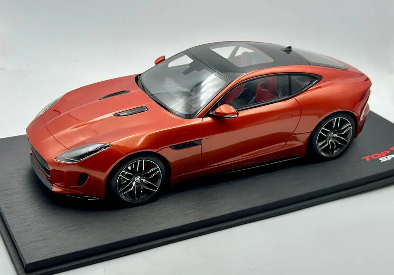 1:18 2017 Jaguar F-Type R Coupe -- Firesand (Orange) -- Topspeed Model 1