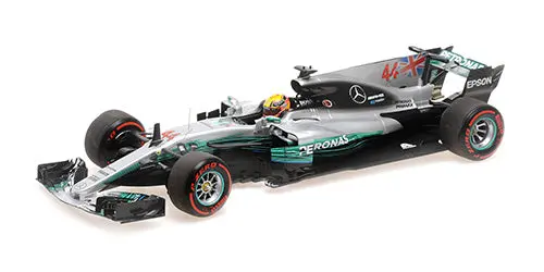1:18 2017 Lewis Hamilton -- World Champion -- Mercedes-Amg W08 -- Minichamps F1 1