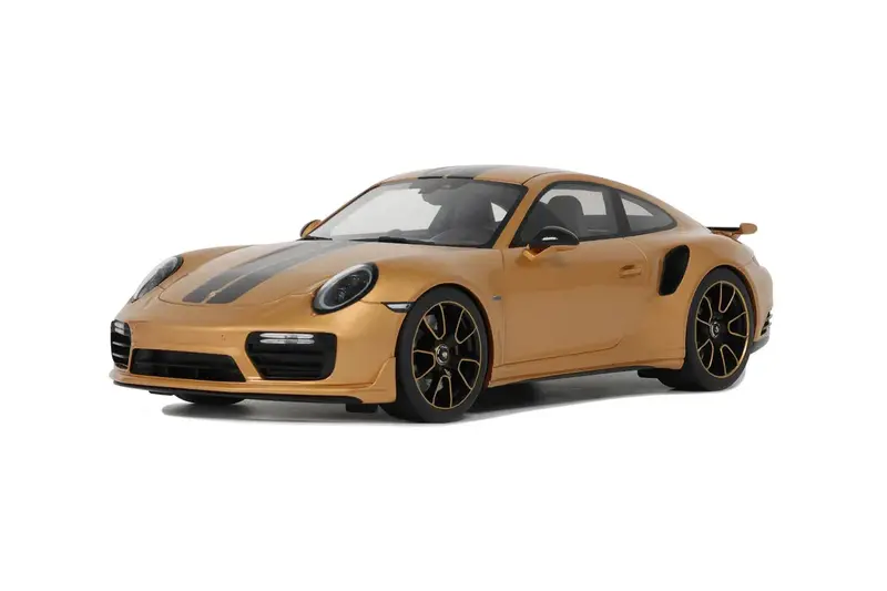 1:18 2018 Porsche 911 Turbo S 991.2 -- Exclusive Gold -- Gt Spirit 1