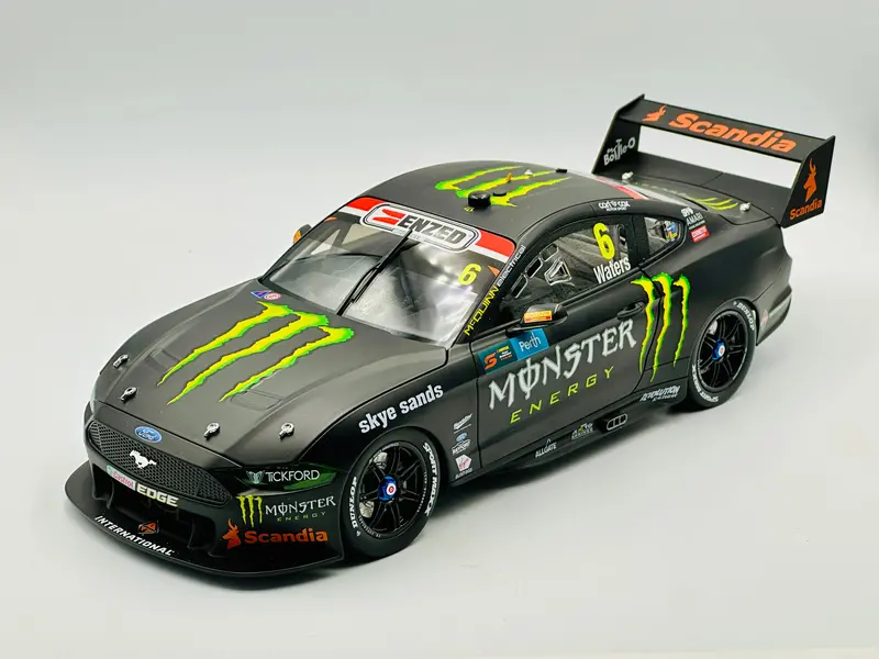 1:18 2019 Cam Waters -- Monster Energy Racing -- Ford Mustang -- Authentic 1