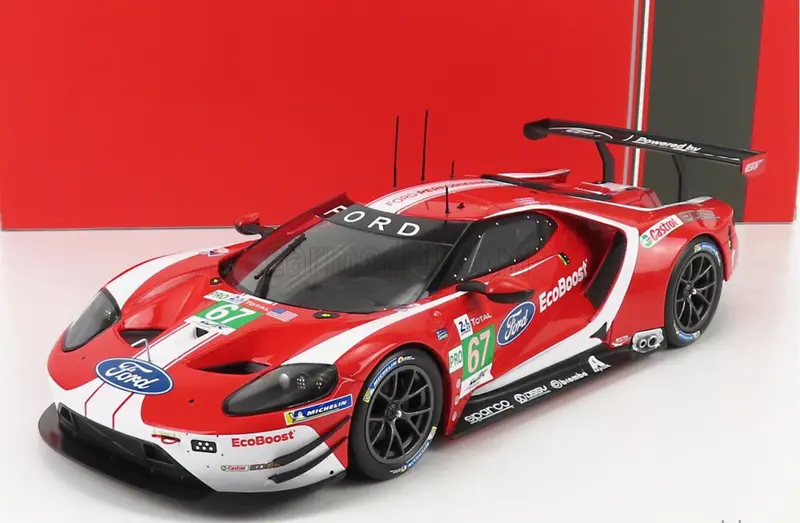 1:18 2019 Le Mans 24H -- #67 1967 Tribute Livery Ford Gt -- Ixo Models 1