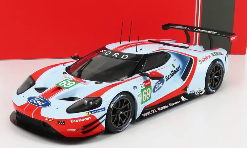 1:18 2019 Le Mans 24H -- #69 1969 Tribute Livery Ford Gt -- Ixo Models 1