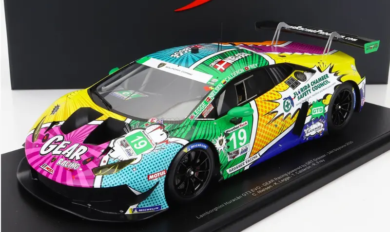 1:18 2020 Daytona 24 Hour -- #19 Lamborghini Huracan Gt3 -- Spark Models 1