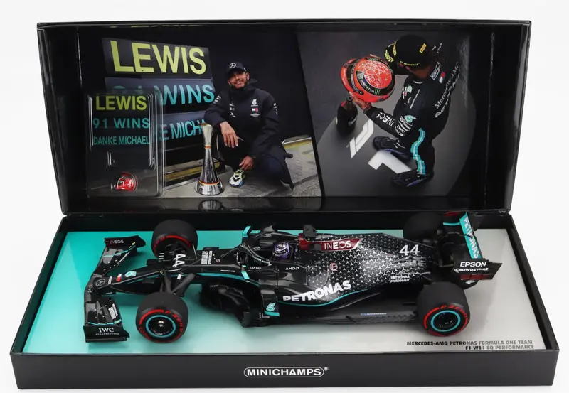 1:18 2020 Lewis Hamilton -- 91St F1 Win -- World Champion -- Minichamps F1 1