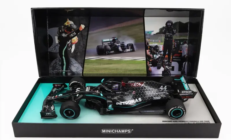 1:18 2020 Lewis Hamilton -- World Champion Winner (British Gp) -- Minichamps F1 1
