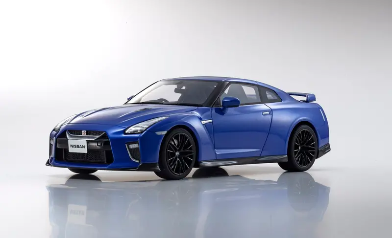 1:18 2020 Nissan Gt-R R35 -- Blue -- Kyosho Samurai 1