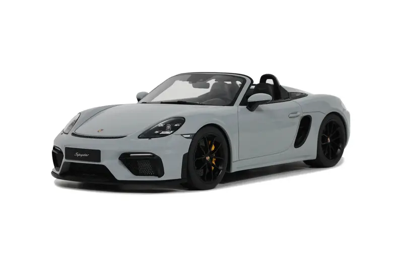 1:18 2020 Porsche 718 (982) Boxster Spider -- Crayon Grey -- Gt Spirit 1