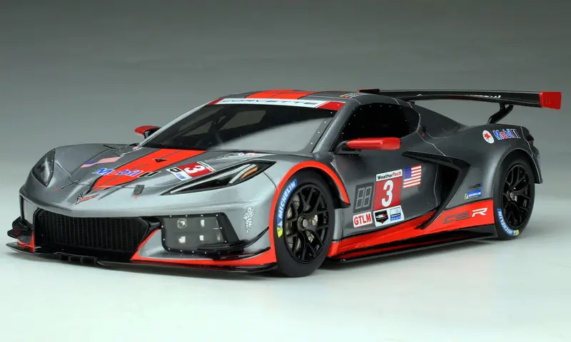 1:18 2021 12 Hours Of Sebring -- #3 Chevrolet Corvette C8-R -- Gt Spirit 1
