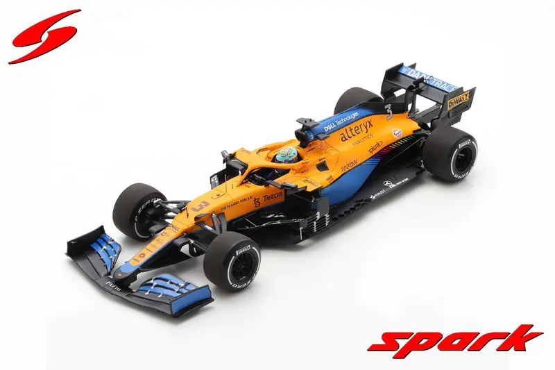 1:18 2021 Daniel Ricciardo -- Italian Gp Winner -- Mclaren Mcl35m -- Spark F1 1
