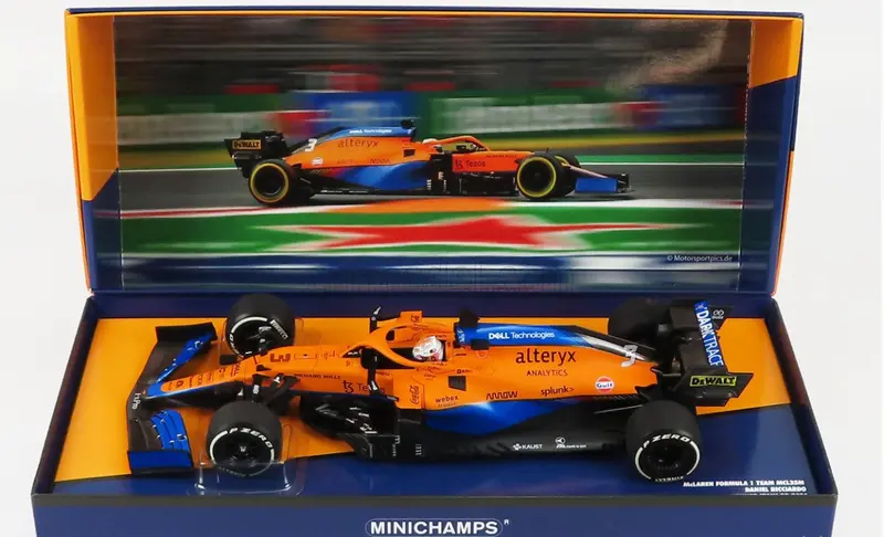 1:18 2021 Daniel Ricciardo -- Italian Gp Winner -- Minichamps F1 Rare 1