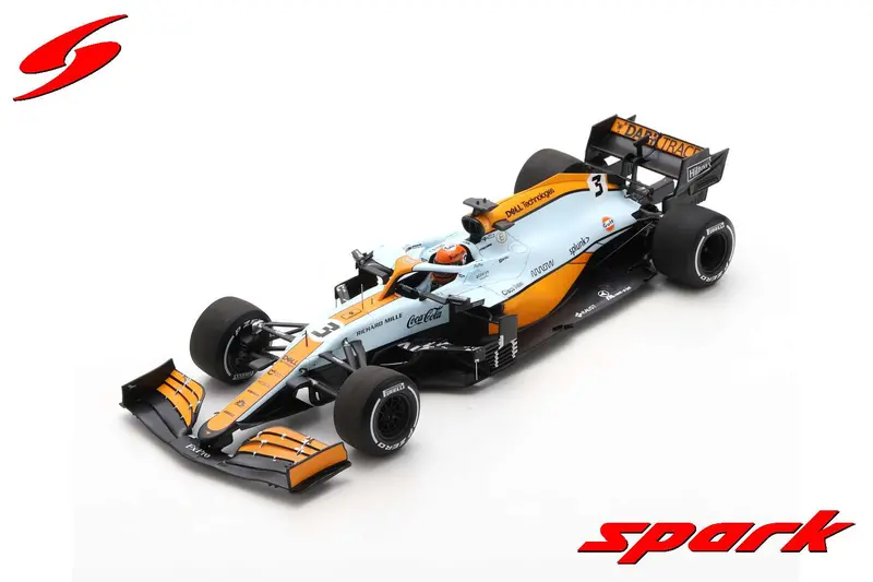1:18 2021 Daniel Ricciardo -- Monaco Gp Livery -- Mclaren Mcl35m -- Spark F1 1