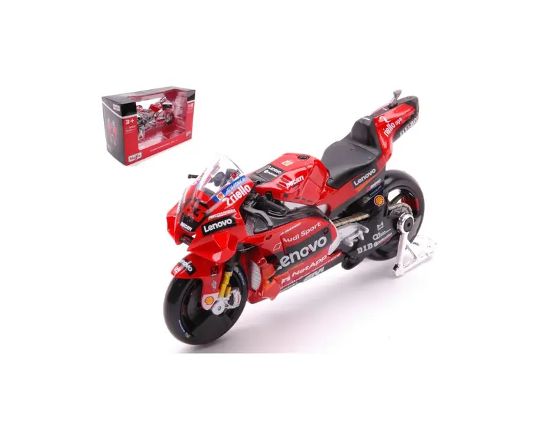 1:18 2021 Ducati Lenovo Team -- #63 Francesco Bagnaia -- Maisto Motogp 1