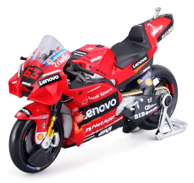 1:18 2021 Ducati Lenovo Team -- #63 Francesco Bagnaia -- Maisto Motogp 2