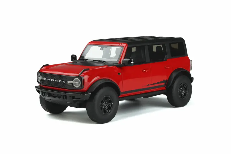 1:18 2021 Ford Bronco -- Wildtrack/Race Red -- Gt Spirit 1