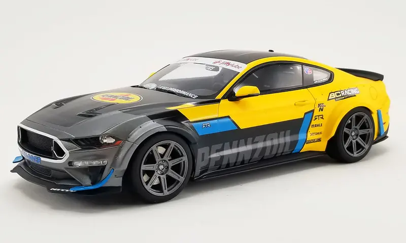 1:18 2021 Ford Mustang Rtr Spec 5 Widebody -- Pennzoil -- Gt Spirit 1