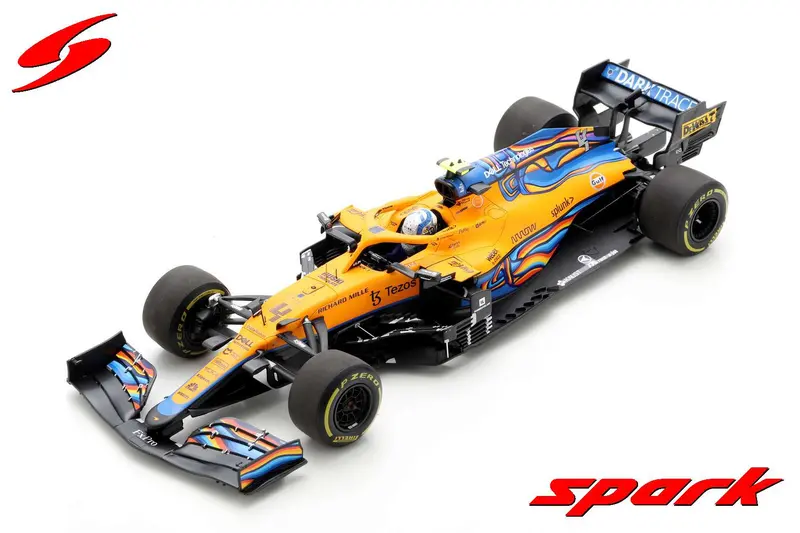 1:18 2021 Lando Norris -- Abu Dhabi Gp 7Th Place -- Mclaren Mcl35m -- Spark F1 1