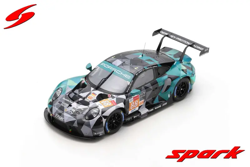 1:18 2021 Le Mans Pole Position Lmgte Am Class - #88 Porsche 911 Rsr-19 -- Spark 1