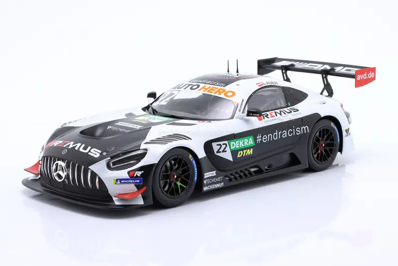 1:18 2021 Lucas Auer - Assen Winner -- #22 Mercedes-Amg Gt3 Evo -- Ixo Models 1