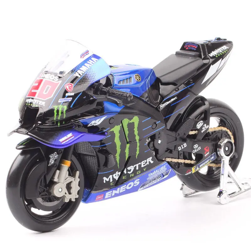 1:18 2021 Monster Yamaha Racing Team -- #20 Fabio Quartararo -- Maisto Motogp 1
