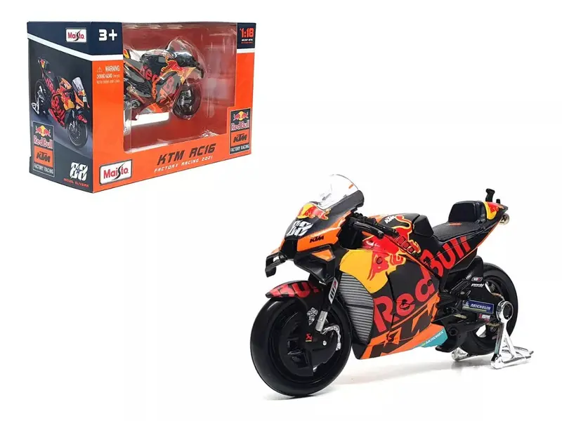 1:18 2021 Red Bull Ktm Factory Racing -- #88 Miguel Oliveira -- Maisto Motogp 1