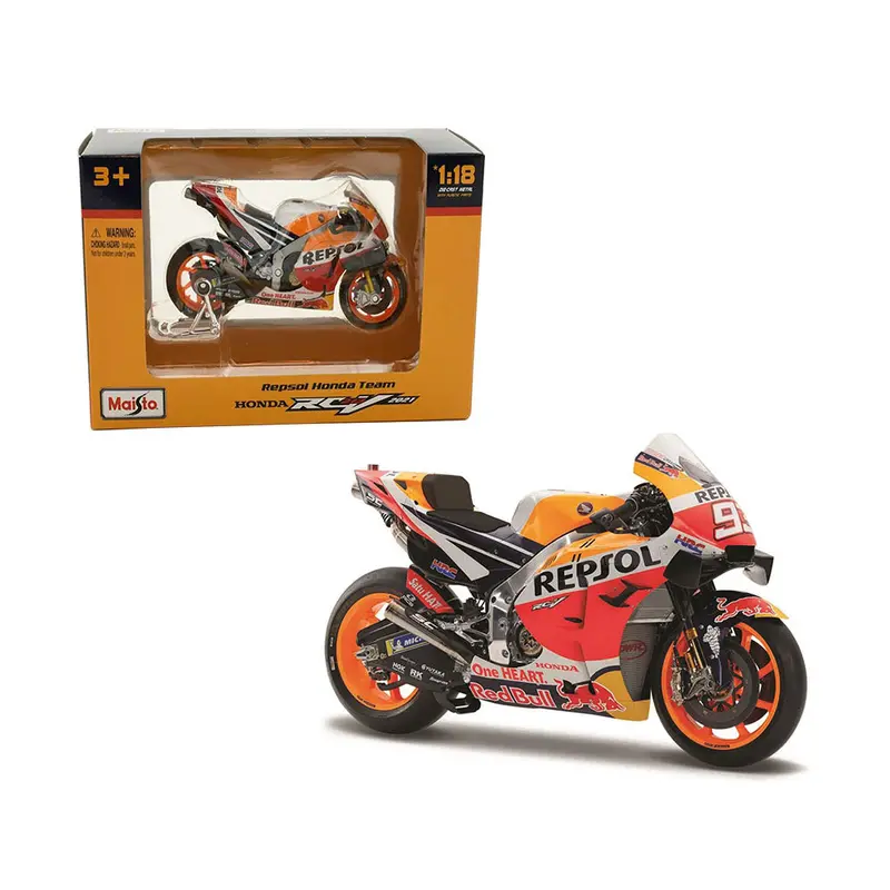 1:18 2021 Repsol Honda Team -- #93 Marc Marquez -- Maisto Motogp 1