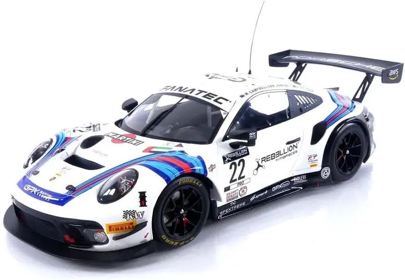 1:18 2021 Spa 24H -- #22 Martini Porsche 911 (991) Gt3 R -- Ixo Models 1