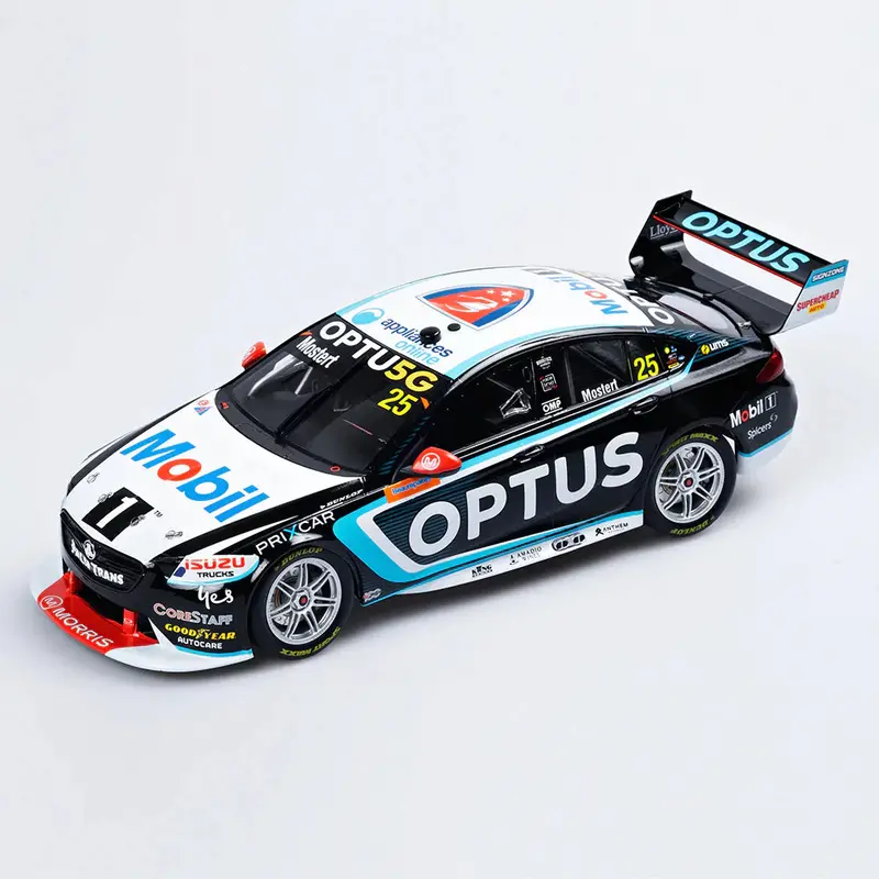 1:18 2022 Chaz Mostert -- #25 Mobil 1 Optus -- Race 6/9 Winner -- Authentic 1