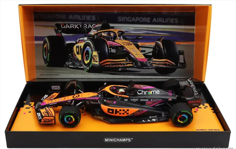 1:18 2022 Daniel Ricciardo - Singapore Gp - Mclaren Mcl36 -- Minichamps F1 Rare 1