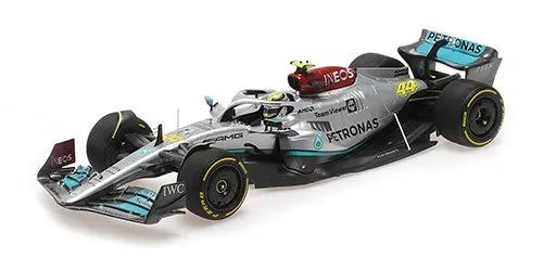1:18 2022 Lewis Hamilton -- Spanish Gp -- Mercedes-Amg W13 E -- Minichamps F1 1