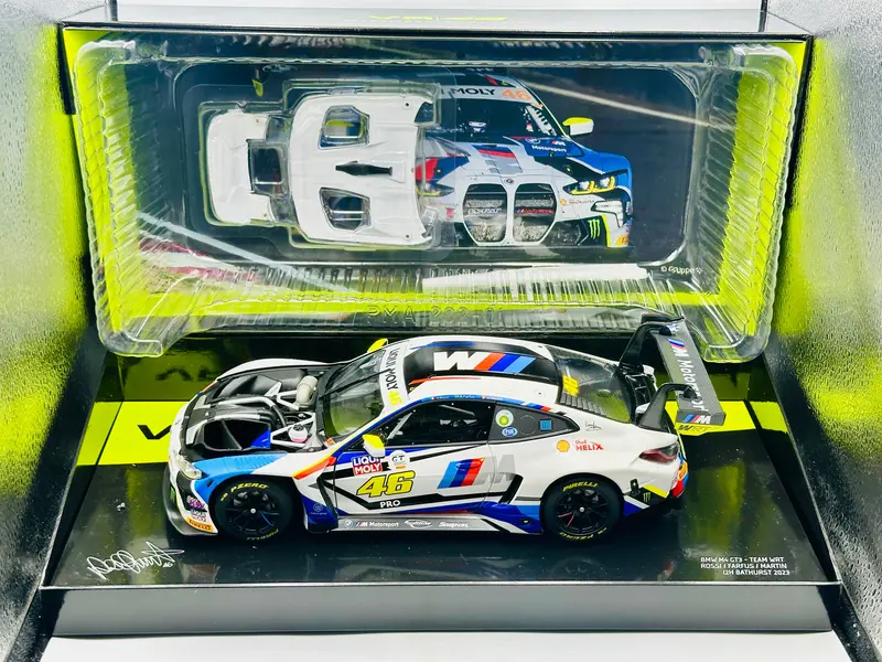 1:18 2023 Bathurst 12 Hour -- #46 Valentino Rossi Bmw M4 Gt3 -- Minichamps Sh 1