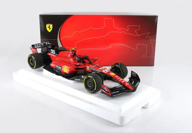 1:18 2023 Carlos Sainz -- Belgium Gp -- #55 Scuderia Ferrari Sf-23 -- Bbr F1 1