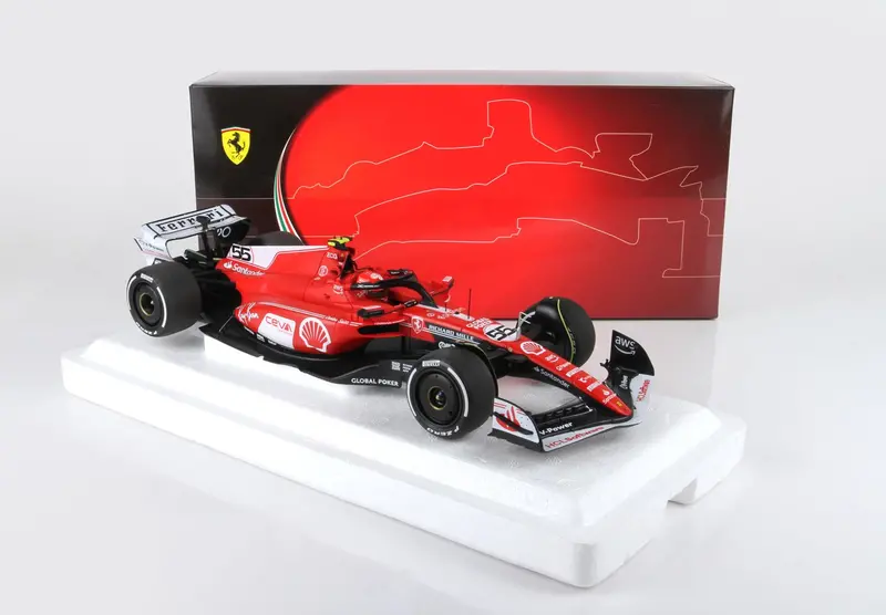 1:18 2023 Carlos Sainz -- Las Vegas Gp -- #55 Scuderia Ferrari Sf-23 -- Bbr F1 1