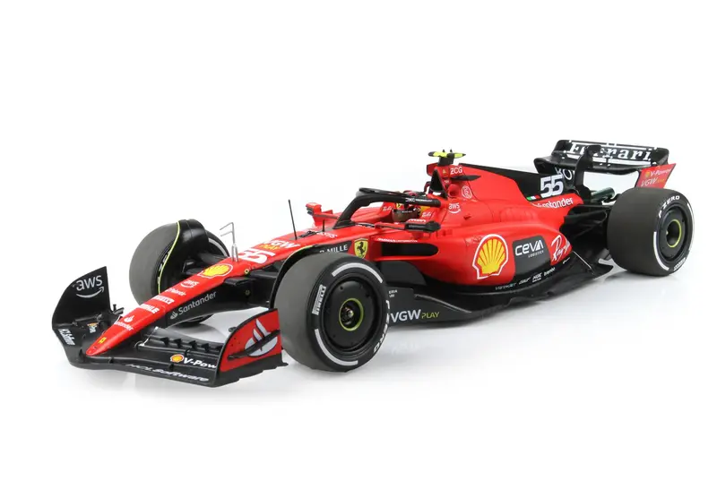 1:18 2023 Carlos Sainz -- Singapore Gp Winner -- #55 Scuderia Ferrari Sf-23 -- Bbr F1 2