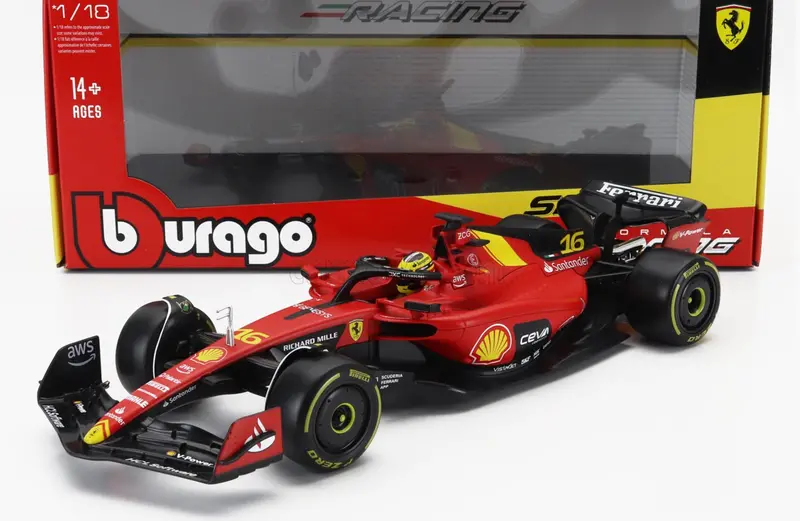 1:18 2023 Charles Leclerc -- #16 Italian Gp -- Scuderia Ferrari Sf-23 -- Bburago 1