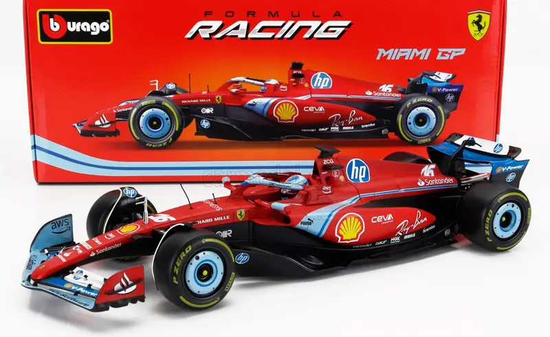 1:18 2023 Charles Leclerc -- #16 Miami Gp -- Ferrari Sf-23 -- Bburago F1 1