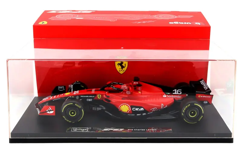 1:18 2023 Charles Leclerc -- #16 Scuderia Ferrari Sf-23 -- Bburago F1 Deluxe 1