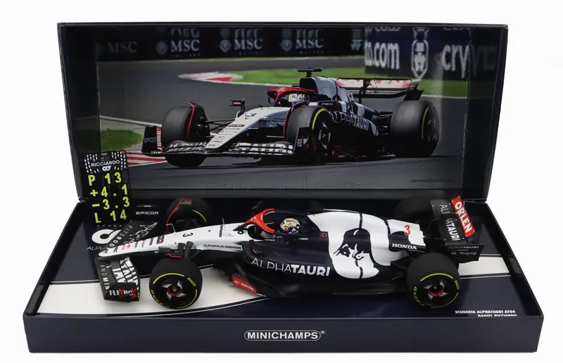 1:18 2023 Daniel Ricciardo -- Hungarian Gp -- Alphatauri Minichamps F1 Rare 1