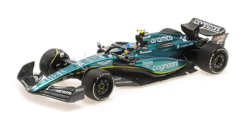 1:18 2023 Fernando Alonso -- 3Rd Bahrain Gp -- Aston Martin Amr23 -- Minichamps 1