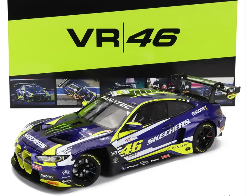 1:18 2023 Gtwce Misano Winner -- #46 Valentino Rossi Bmw M4 Gt3 -- Minichamps 1