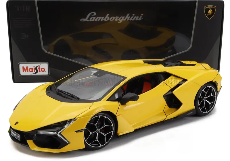 1:18 2023 Lamborghini Revuelto -- Giallo Inti Metallic (Yellow) -- Maisto 1