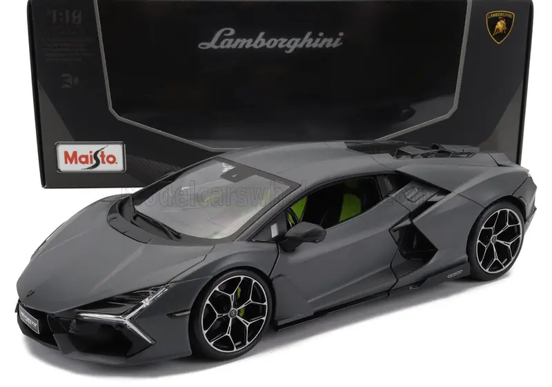 1:18 2023 Lamborghini Revuelto -- Grigio Vulcano Matt (Grey) -- Maisto 1